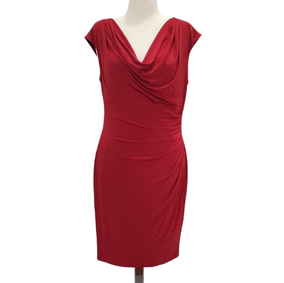 Lauren Ralph Lauren Dresses & Skirts - EUC Stunning Lauren Ralph Lauren women's red pleated evening party dress, 16